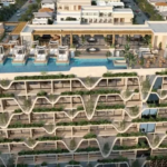 View of the rooftop pool and common area of a residential building in Ocean View
