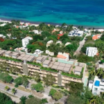 An aerial view of the resort in Playacar