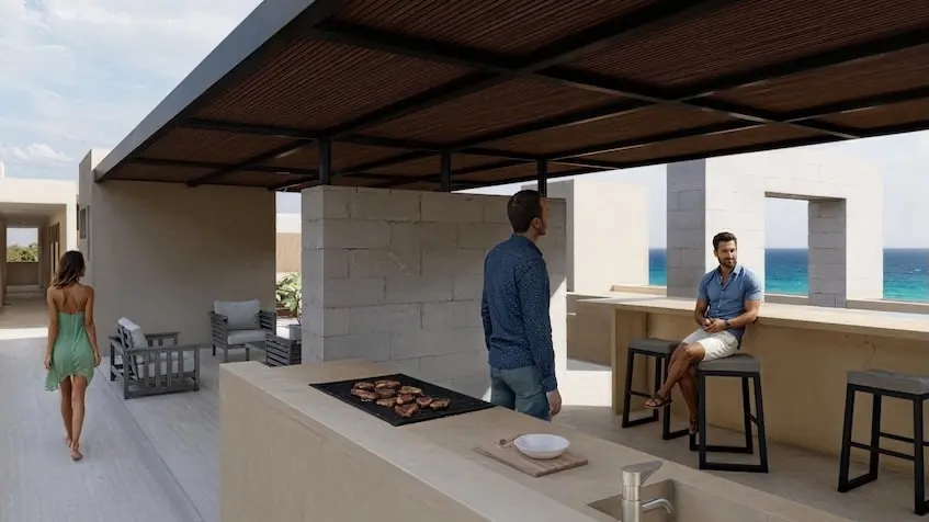 Rooftop Bar en Sea Lofts Cozumel