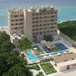 Vista aerea fachada posterior en Sea Lofts Cozumel