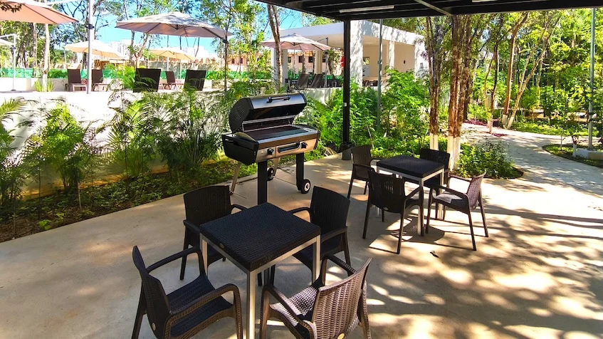 Area comedor La Selva Residences Playa del Carmen
