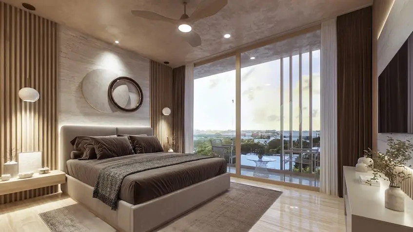 interior-apartment-view-city-view-belehu-luxury-home Interior apartment with city view in Belehu Luxury Home Playa del Carmen