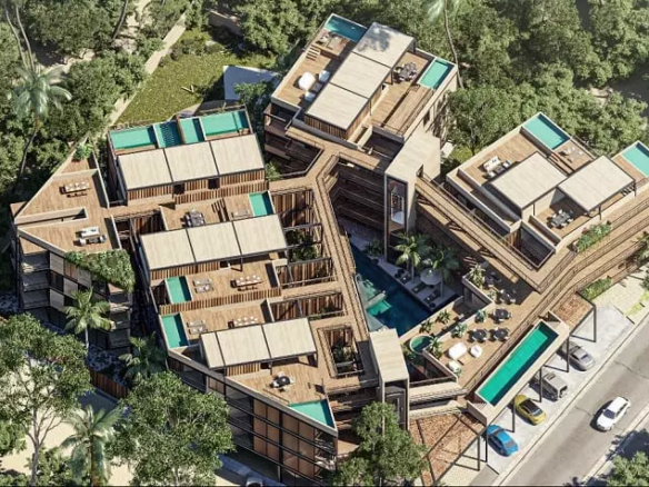 Aerial view of Akar Tulum