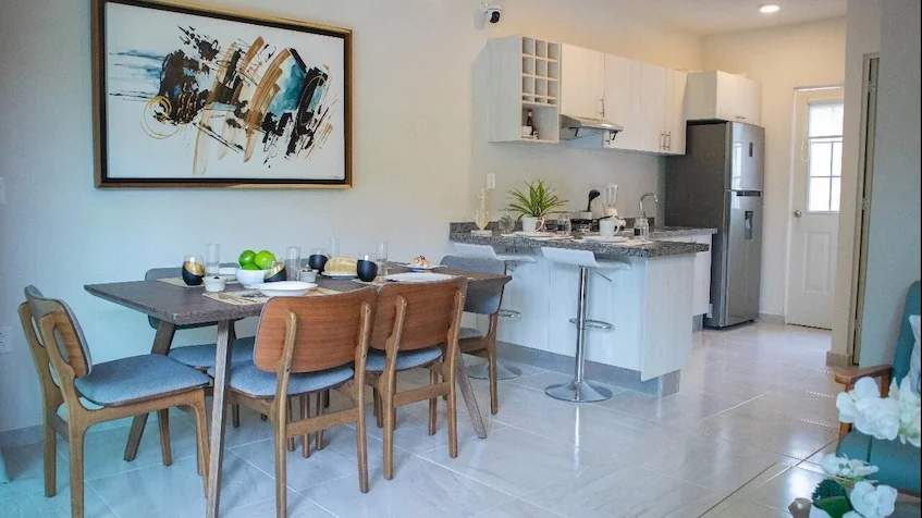 Comedor cocina Zendala Residencial Playa del Carmen