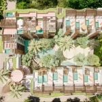 Aerial view of the development at Kukul Tulum