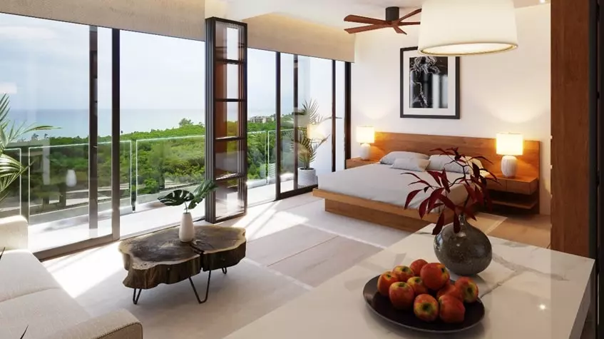 lounge-terrace-elysium One bedroom with terrace view in Elysium