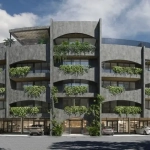 Facade of an apartment building with commercial premises in Ardeh Tulum