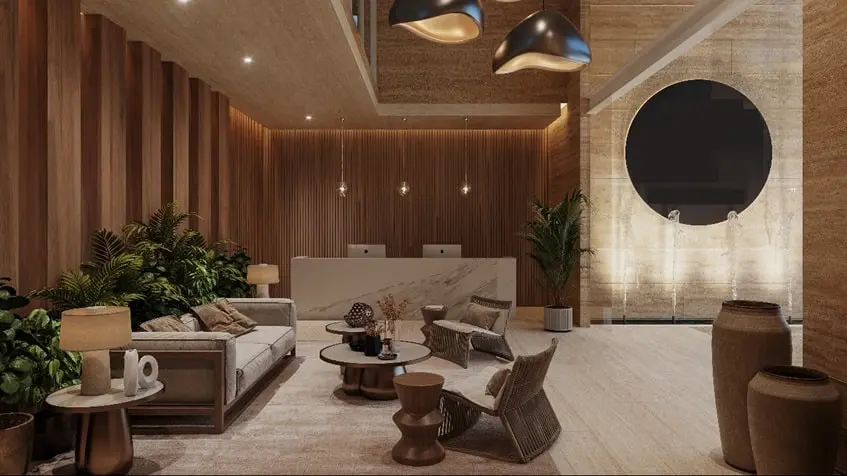 Una recepcion en Idilik Residences Playa del Carmen