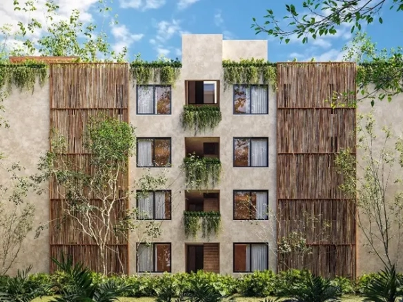 Side facade of IK Residences Tulum