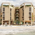 Vue panoramique sur l'océan depuis les appartements Mar de Miel Beachfront de San Crisanto
