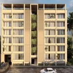Facade of the Abund Playa del Carmen apartments