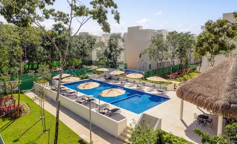 Semi aerial Sak Ya Residencial Playa del Carmen | Departamentos en Venta
