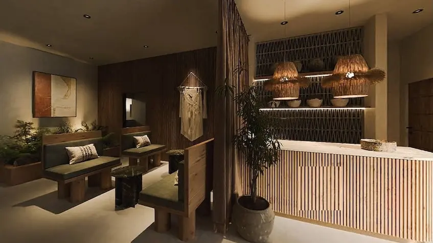 A lobby with waiting room at Gobernador 28 Playa del Carmen