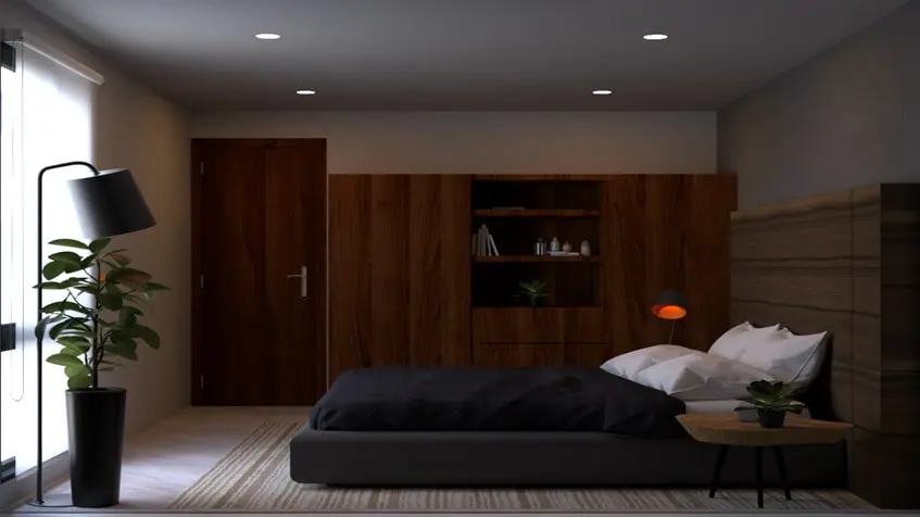 Una recamara master con closets en Amanecer Playa del Carmen