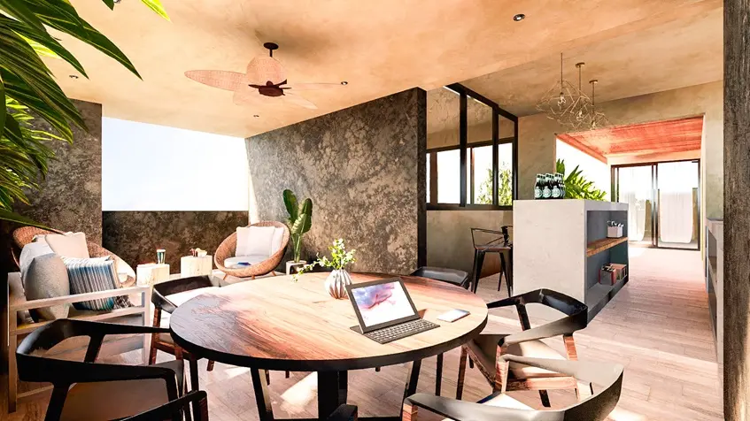 Rooftop de senderos homes en playa del carmen