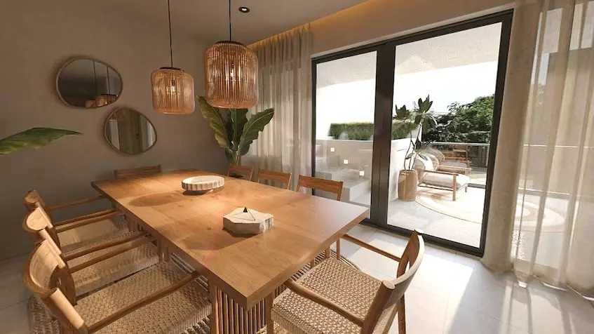 Dining room in Gobernador 28 Playa del Carmen