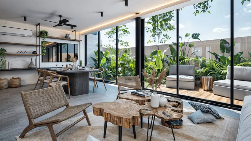 Sala de senderos homes en playa del carmen