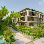 Facade of the Bakaba building in Playa del Carmen