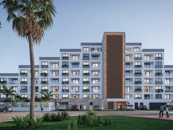 Fachada del edificio Zelva 44 cancún