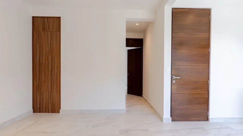 Bedroom doors at Amanecer Condos in Playa del Carmen