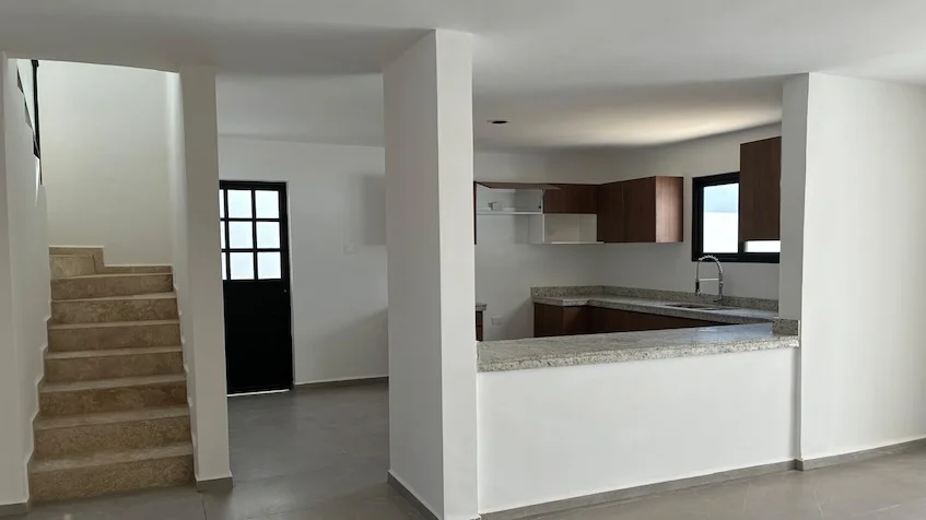Vista cocina en Okun Living Cancun