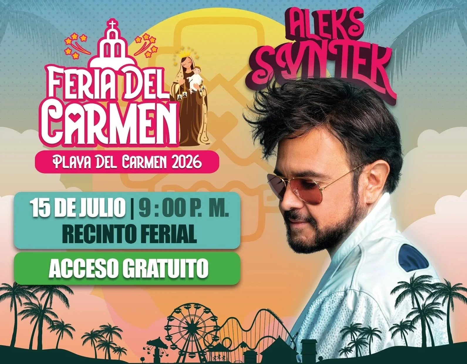 Aleks Syntek à la Foire du Carmen