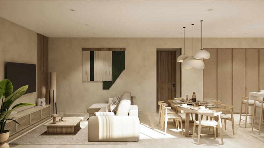 Area Social en Amatista Puerto Aventuras