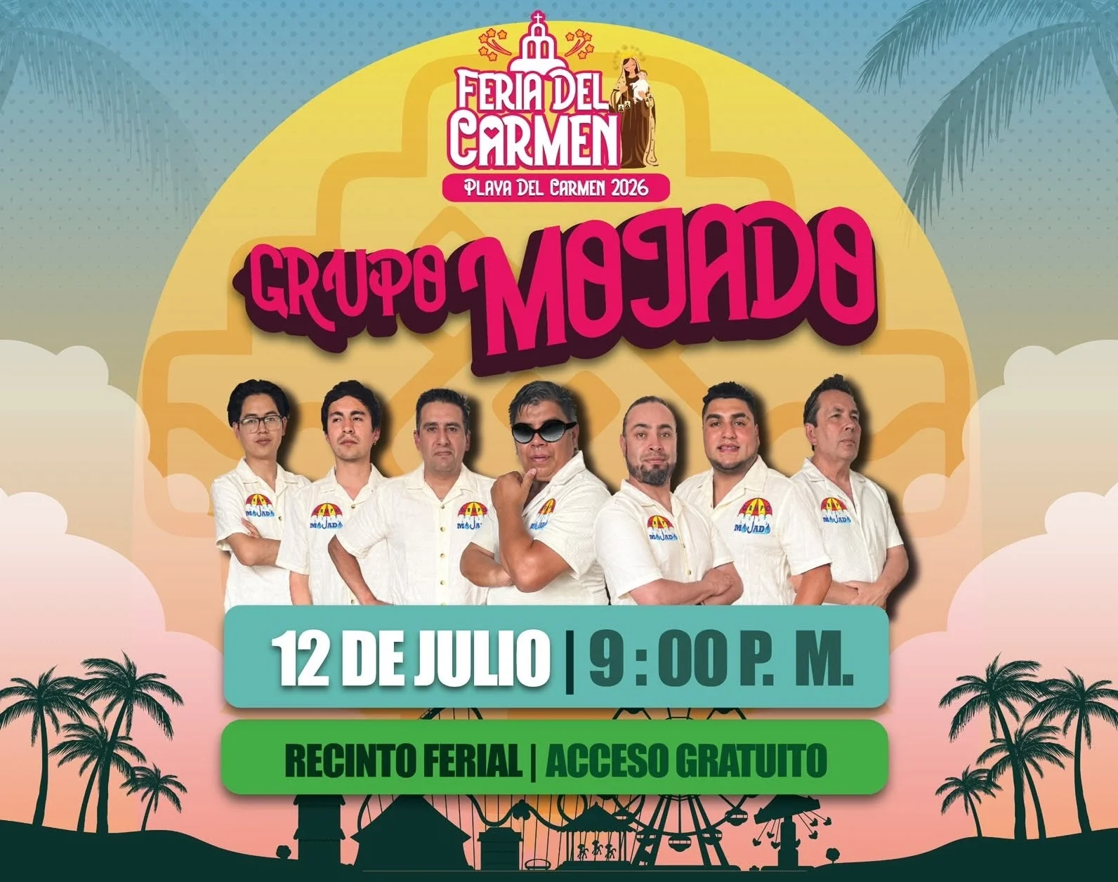 Artistes confirmés de la Foire du Carmen 2026 | Grupo Mojado