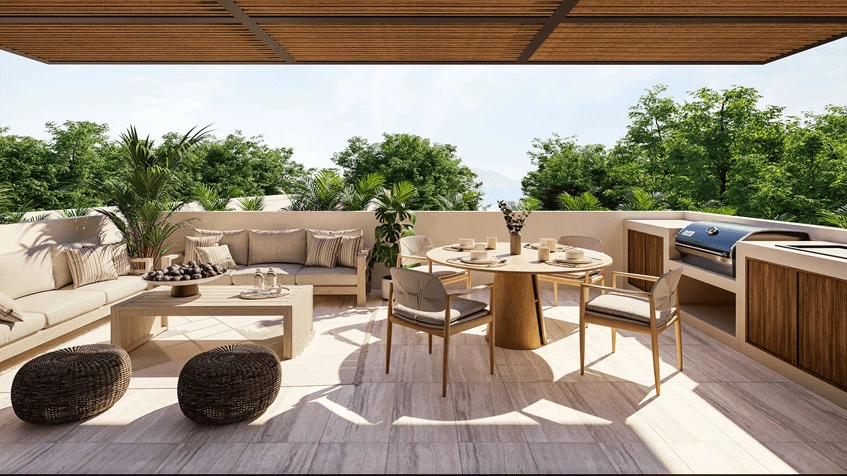 Penthouse con Terraza en Amatista Puerto Aventuras