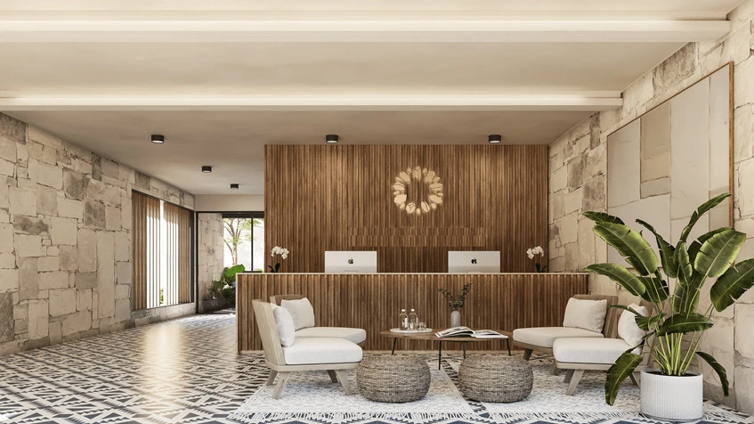 Recepcion en Amatista Puerto Aventuras