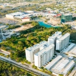 Vue du haut de la ville sur la Via Montejo Merida