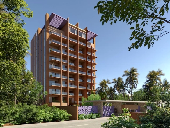 Fachada Mistral Vista completa Torre | Mistral Costa Mujeres Cancún