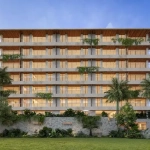 Front facade of Isla Blanca Residences Cancun