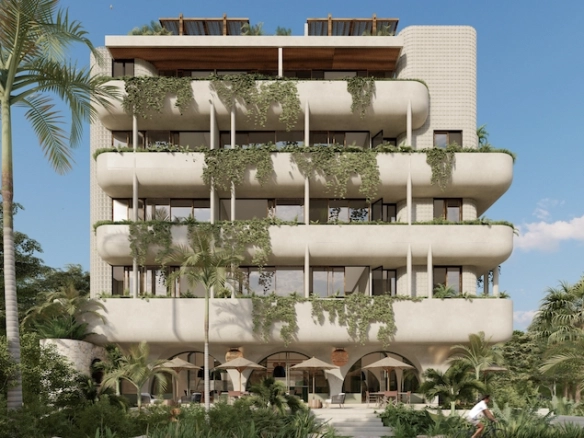 Fachada vista completa Jade Tulum
