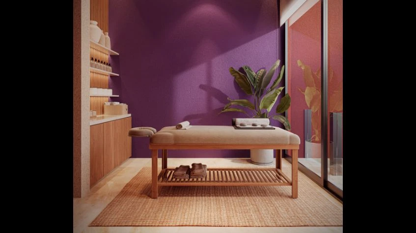 Area spa en Mistral Condos Costa Mujeres Cancun