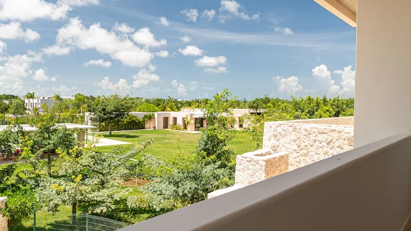 Vista jardin Isla Blanca Residences Cancun