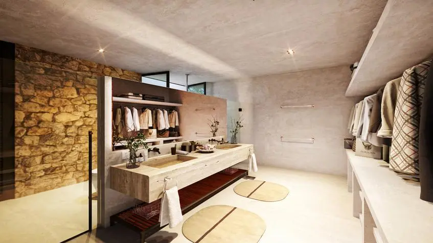 Salle de bain principale de la villa Casa Bakal Tulum