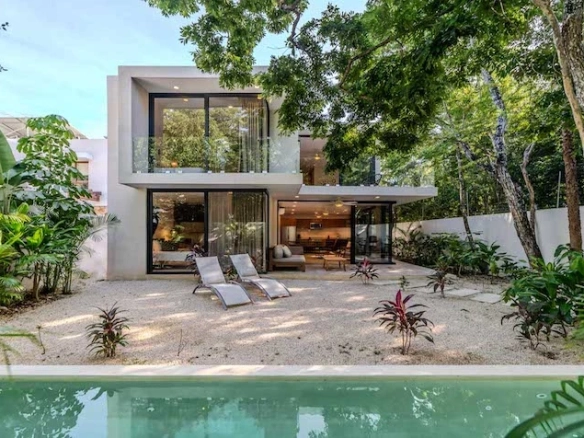 Fachada Villa Las Almas Tulum | Casa de 5 recámaras en venta