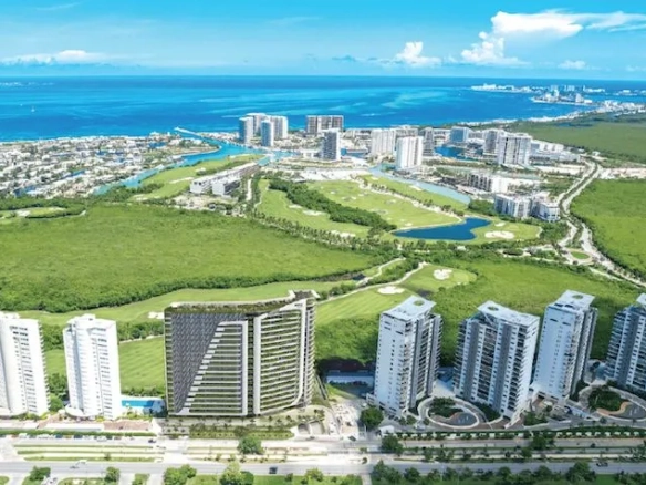 Vista Aerea del Edificio de Woha Puerto Cancun