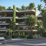 Front facade of the Menesse Tulum Sanctuary building