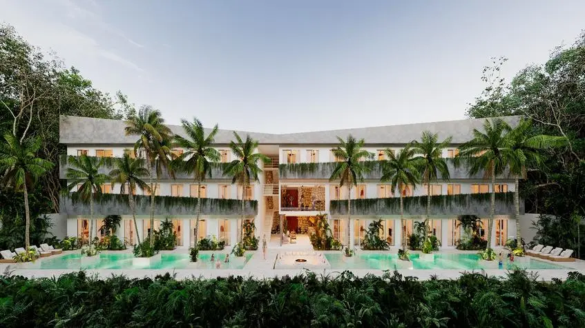 Fachada en interior Tutuma Tulum