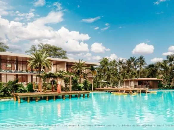 Casa club junto al lago en Blu Lagun Merida