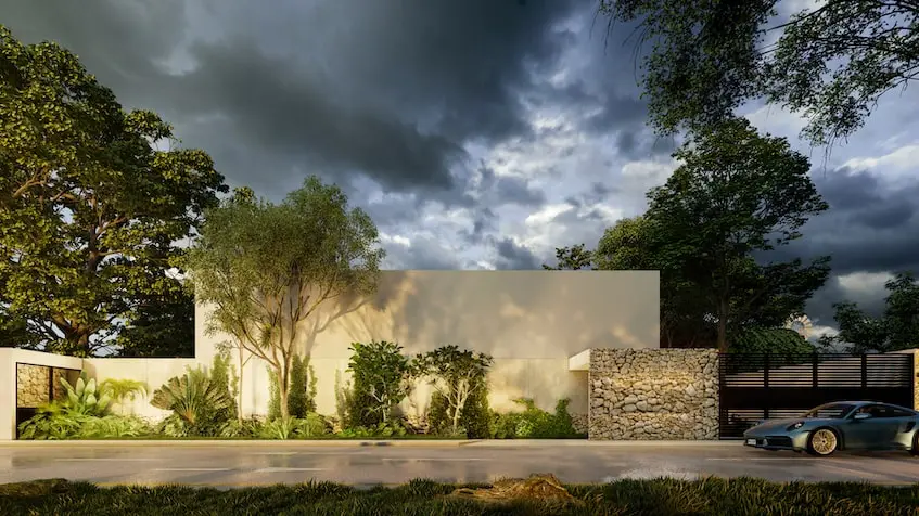 Fachada desarrollo de Albare Temozon Norte Mérida