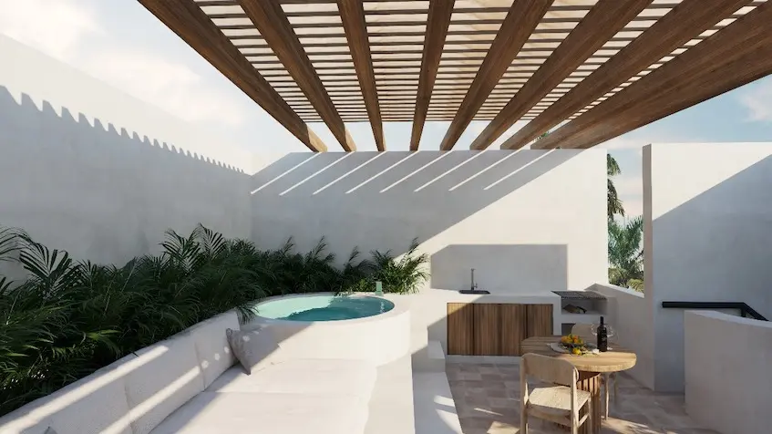 Penthouse with Jacuzzi with Plunge Pool in Aldea Om Tulum