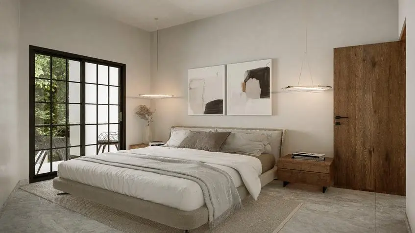 Ground Floor Bedroom in Tulum Country Club House