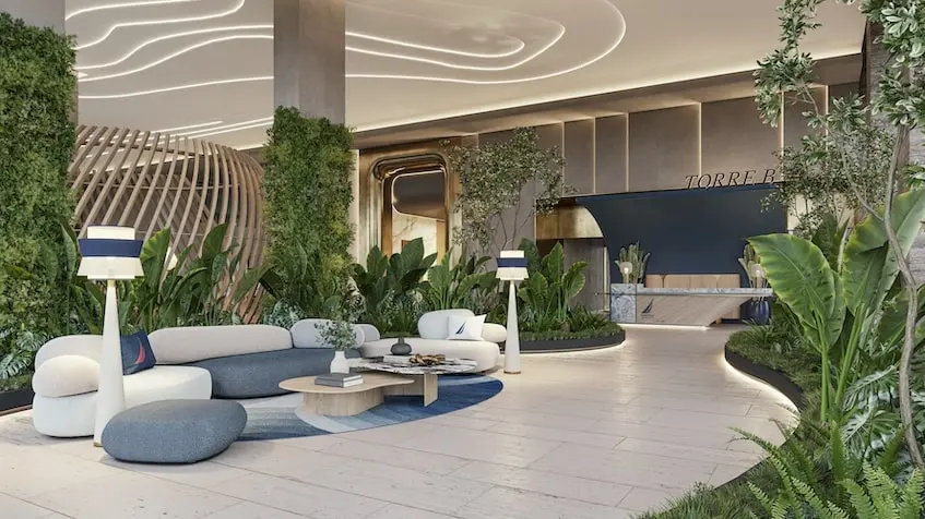 Salle d'attente à Nautica Residences Cancún