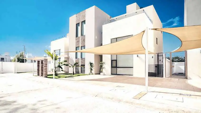 Fachada modelo monaco en Aukena Residences en Playa del Carmen