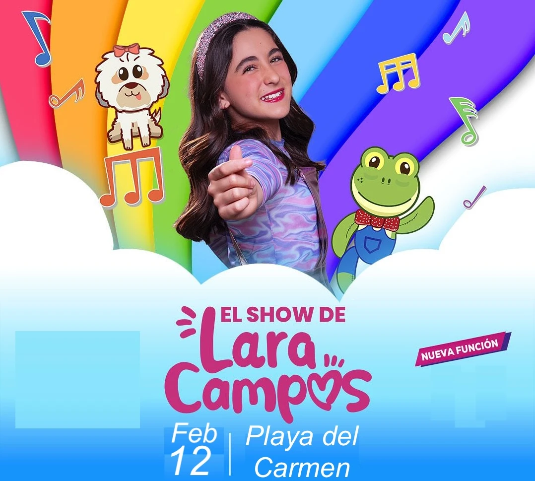 Children's show La Rana René and Lara Campos