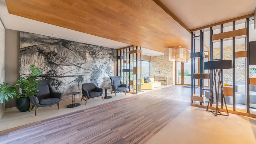 Living room with reception in Residential Province Merida