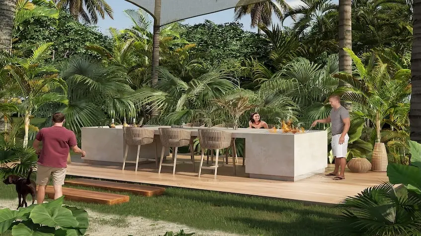 Una Estacion con Bar en Selvamia Xpu Ha Beach